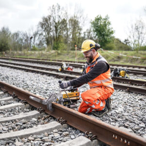 RODRILL 10.20 E³ Battery Powered Rail Drilling Machine